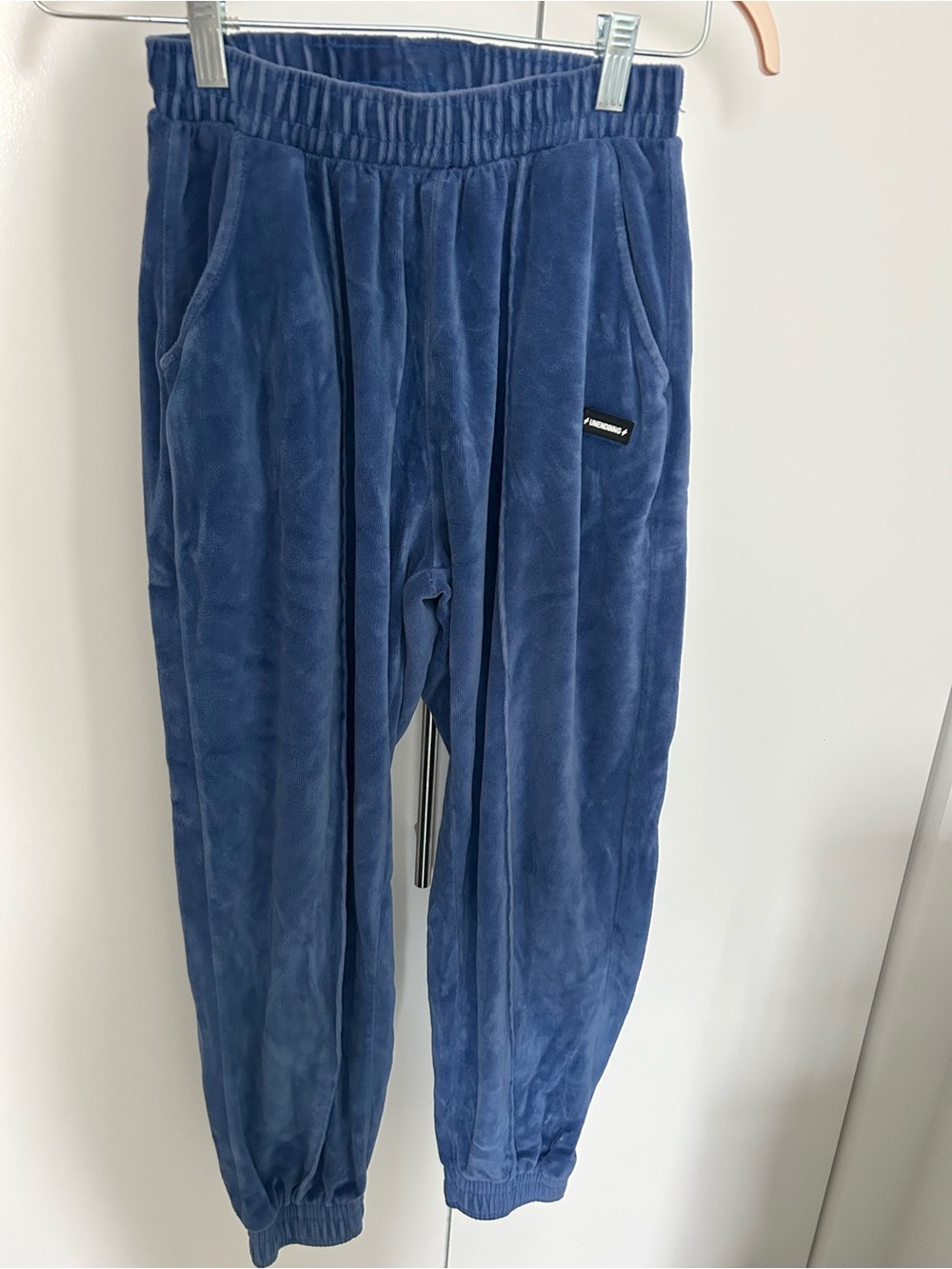 Blue Women’s Velour Jogger Pants